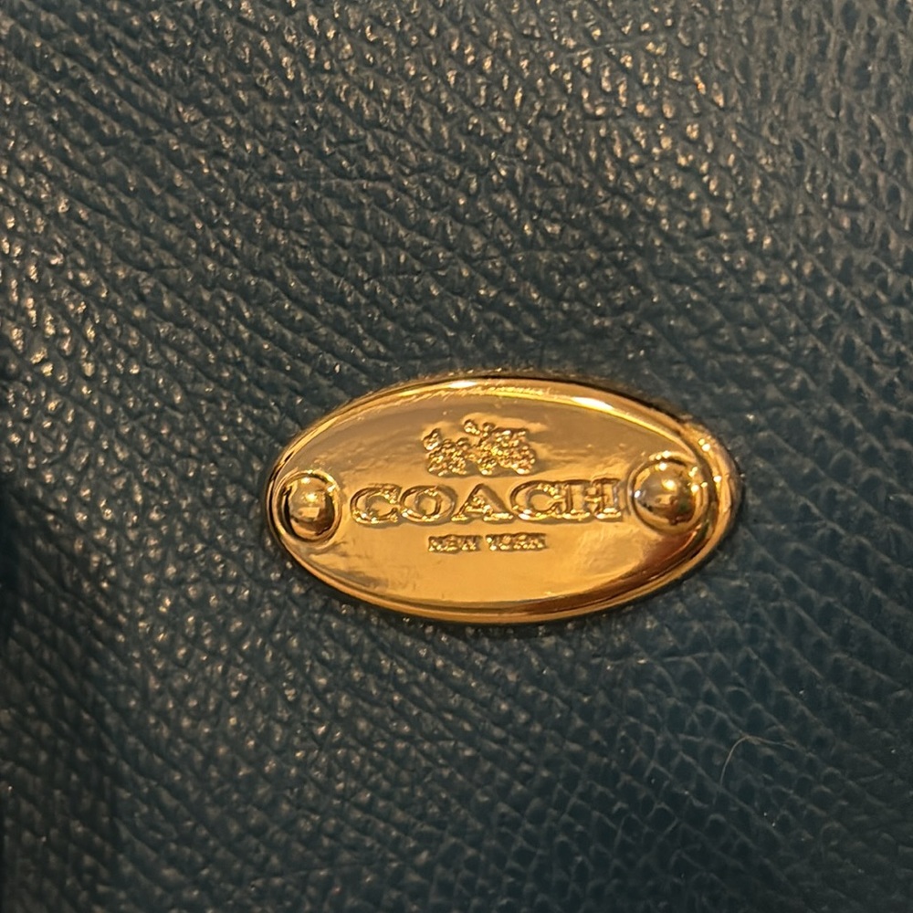 Coach mini blue green crossbody bag - Picture 2 of 5